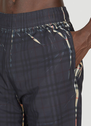 Sliced Check Track Pants Burberry Sliced Check Track Pants Black bur0153009