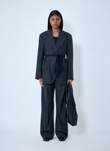 MM6 Maison Margiela Belted Blazer Black mmm0264003