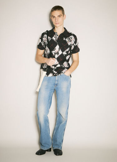 Vivienne Westwood Classic Polo Jacquard Shirt Black vvw0158006
