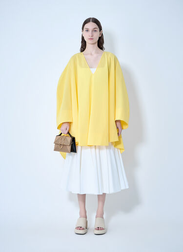La Robe Paysan Midi Dress Jacquemus La Robe Paysan Midi Dress Yellow jac0264010