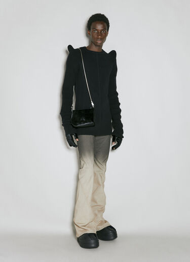 Rick Owens Small Adris Crossbody Bag Black ric0154014
