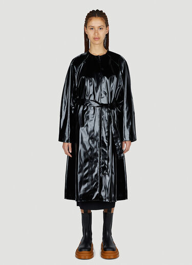 Acne Studios High Gloss Belted Coat Black acn0252024
