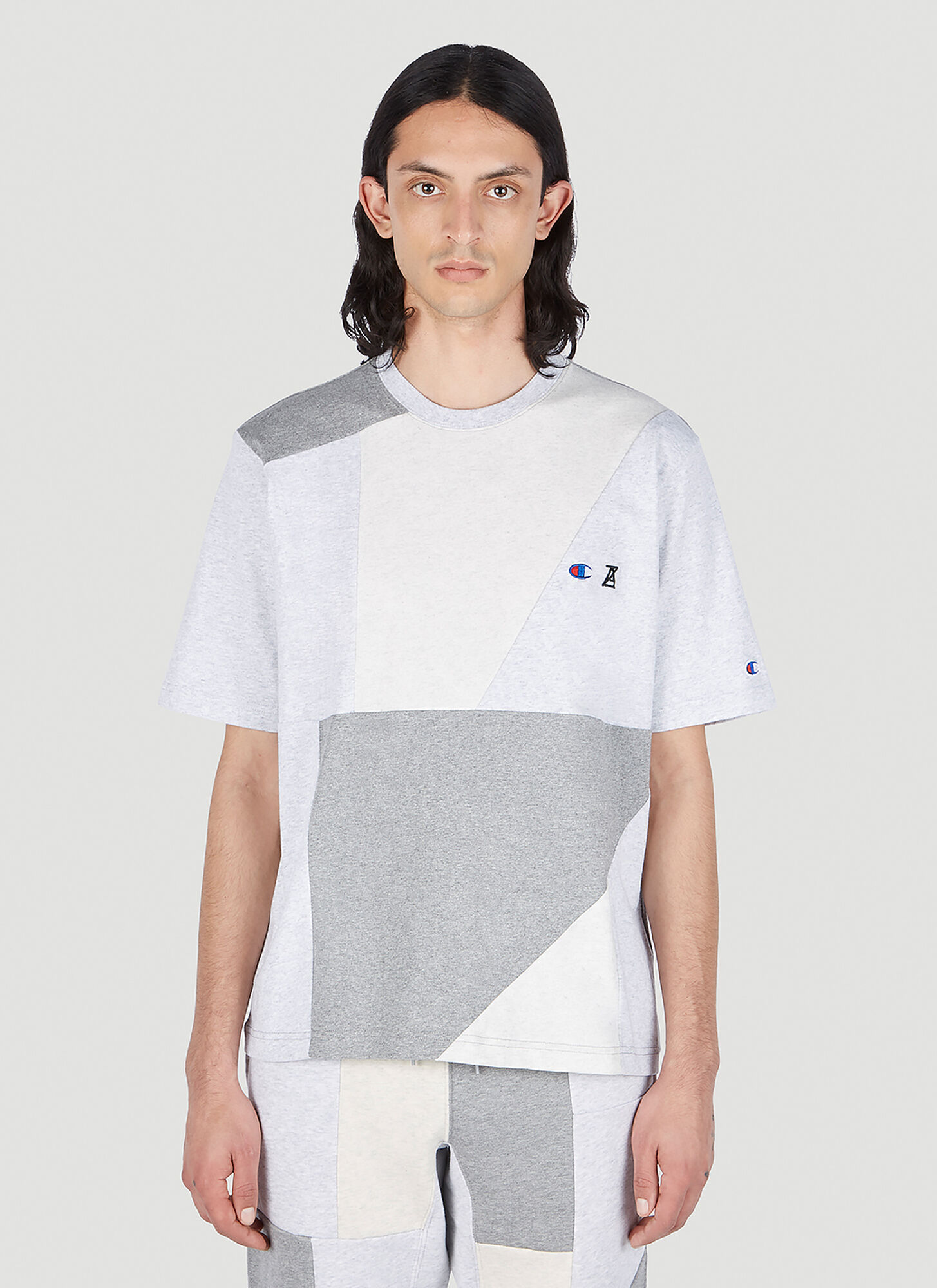 Champion X Anrealage Contrast Panel T-shirt Male Grey