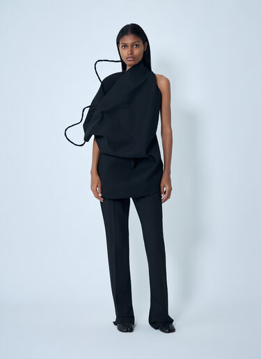 Issey Miyake Paper Tote Bag Top Black ism0262006