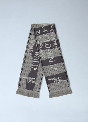 Arsenal x A-COLD-WALL* Logo Motif Fringe Scarf Grey acw0162022
