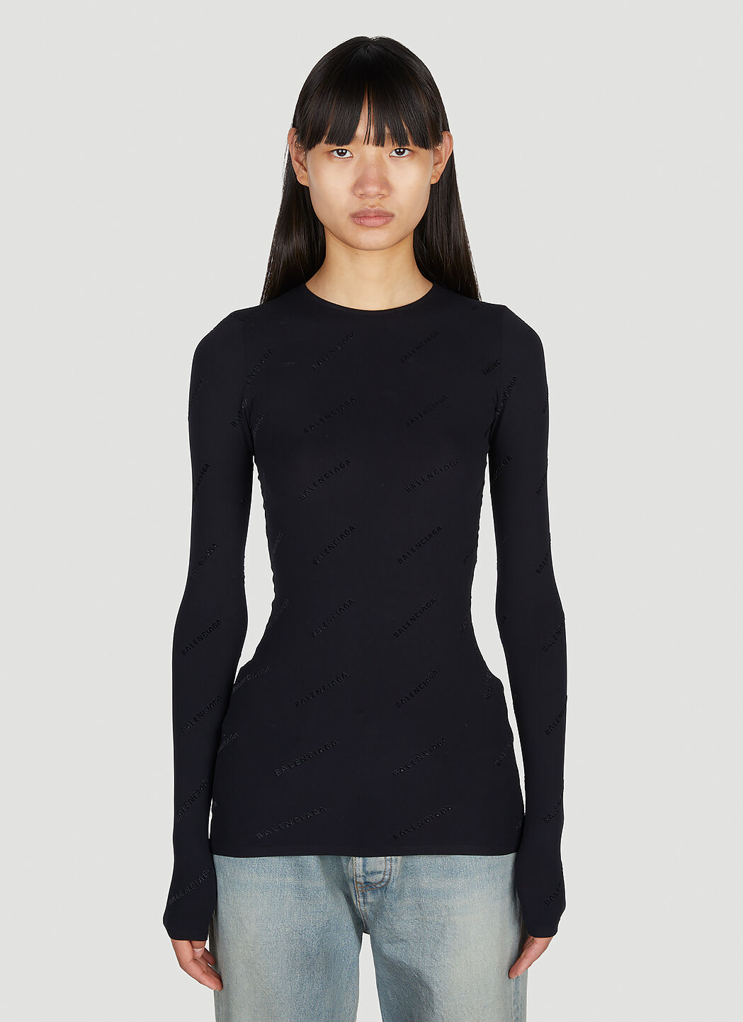 Balenciaga long on sale sleeve polo