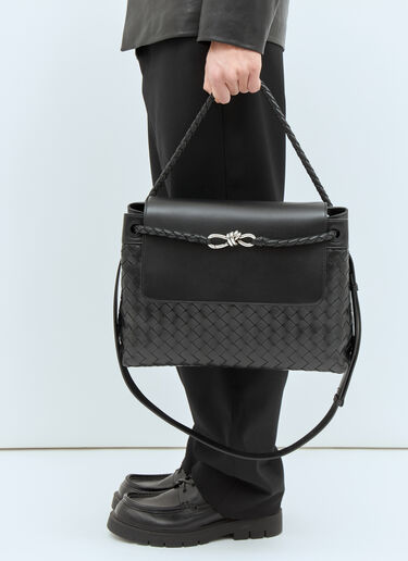 Bottega Veneta 中号 Andiamo 邮差包 黑色 bov0158014