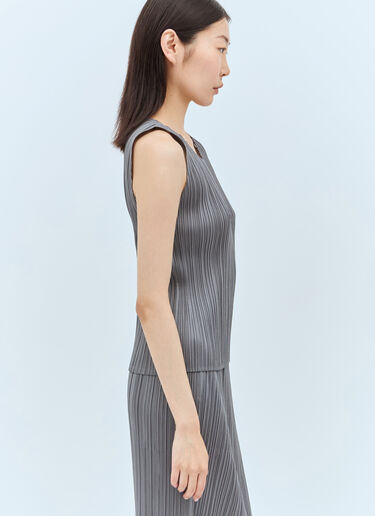 Pleated Tank Top Pleats Please Issey Miyake Pleated Tank Top Grey plp0256014