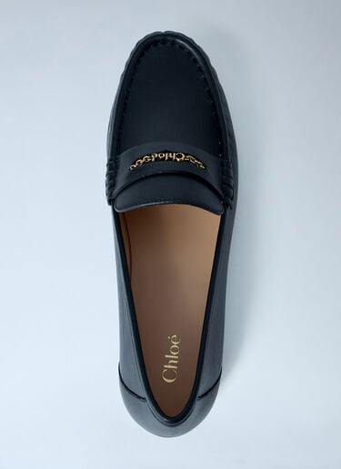 Chloé Leather Loafers Black chl0263066