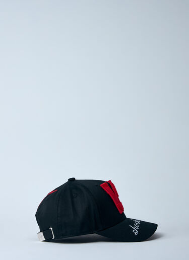 Walter Van Beirendonck 로고 모티프 베이스볼 캡  블랙 wlt0160017