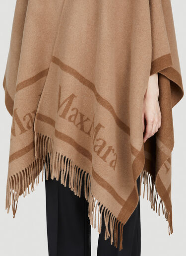 Wool Cloak With Fringes Max Mara Wool Cloak With Fringes Beige max0253047