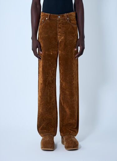 Dries Van Noten Velvet Jeans Brown dvn0162018