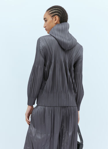 Hooded Pleated Sweatshirt Pleats Please Issey Miyake Hooded Pleated Sweatshirt Grey plp0254006