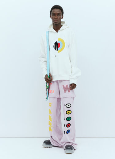 Walter Van Beirendonck WOW 오버사이즈 후드 스웨트셔츠 화이트 wlt0154011