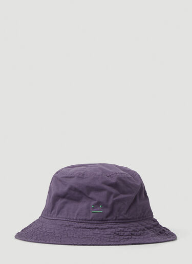 Acne Studios Logo Patch Bucket Hat Purple acn0247041