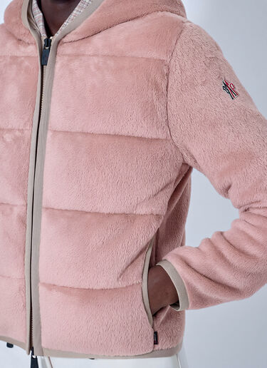 LN-CC® - Moncler Grenoble: Polartec® Padded Zip-Up Hoodie - Pink Moncler Grenoble Polartec® Padded Zip-Up Hoodie Pink mog0265020
