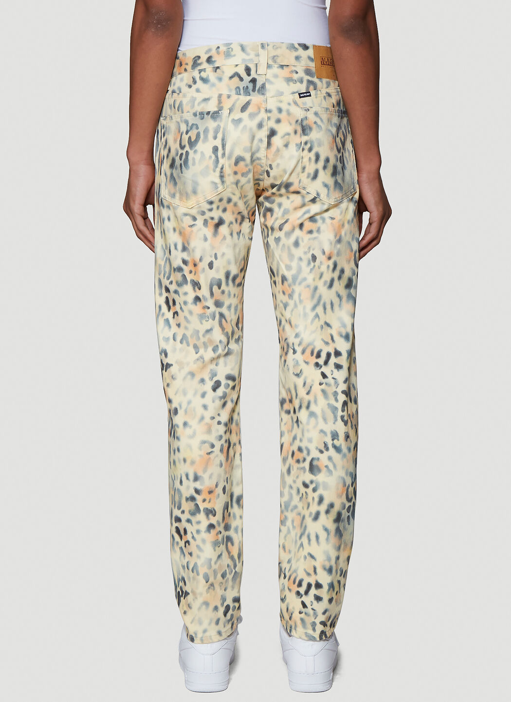 Napa by Martine Rose Men s X Napapijri Leopard Print Jeans in