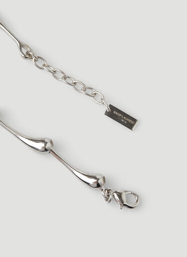 Saint Laurent Large Drop Bracelet Silver sla0149083