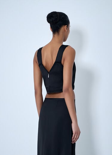 TOTEME V-neck Sleeveless Top Black tot0264022