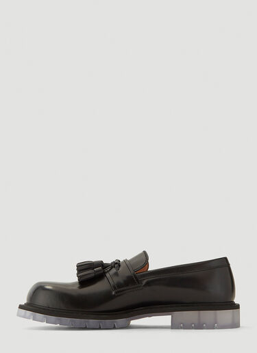 Bottega Veneta Tassel Leather Loafers Black bov0142018