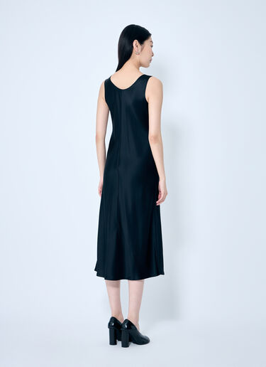 Max Mara Silk Midi Dress Black max0259004