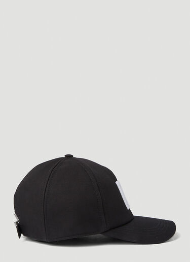Dolce & Gabbana 로고 자수 베이스볼 캡 블랙 dol0151002