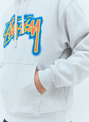 Stüssy Thermal Stock Hooded Sweatshirt Grey sts0157020