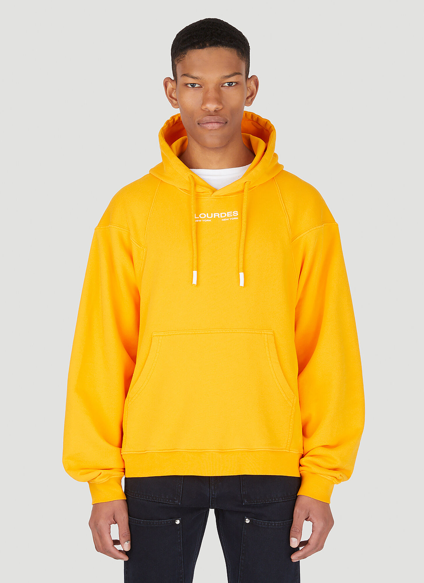 Lourdes Logo Hooded Sweatshirt In Orange