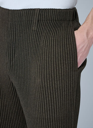 Homme Plissé Issey Miyake 褶裥长裤  卡其色 hmp0160001