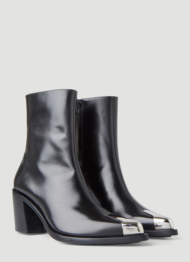 Alexander McQueen Boxcar Ankle Boots Black amq0249038