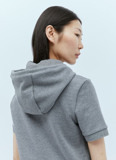 Knit Four Bar Hooded Sweatshirt Thom Browne Knit Four Bar Hooded Sweatshirt Grey thb0253022