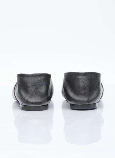Saint Laurent Nour 皮革拖鞋 黑色 sla0255044