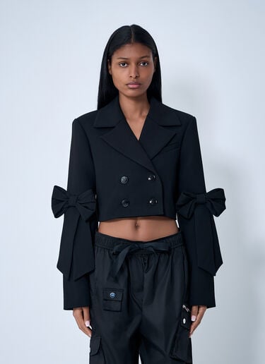 GANNI Cropped Blazer Black gan0263014