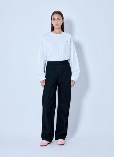 LN-CC® - Cecilie Bahnsen: Carmela Denim Trousers - Black Cecilie Bahnsen Carmela Denim Trousers Black cec0266010