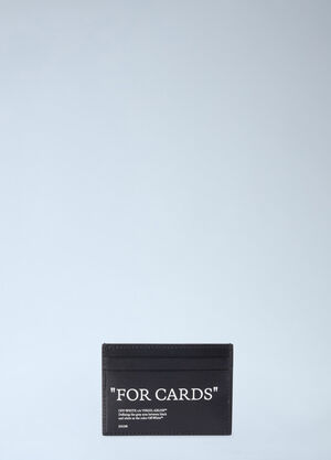 Off-White Quote Card Case Black ofw0164336