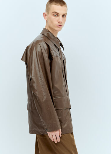 Lemaire Rain Jacket Brown lem0156002