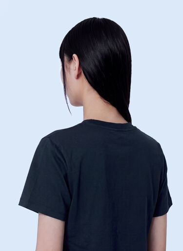 LN-CC® - GANNI: Fruit Logo Cotton T-Shirt - Black GANNI Fruit Logo Cotton T-Shirt Black gan0265043