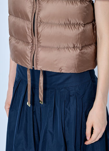 Max Mara Quilted Puffer Gilet Brown max0265306