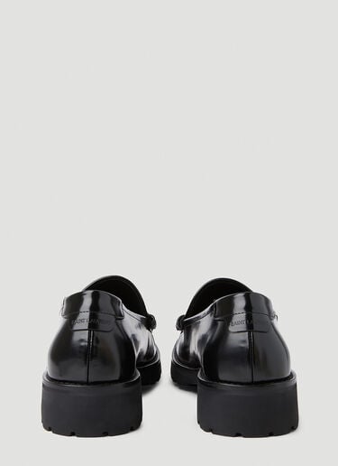 Saint Laurent Logo Plaque Loafers Black sla0151056