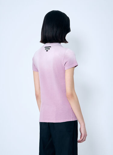 Prada Logo Print T-Shirt Purple pra0260014