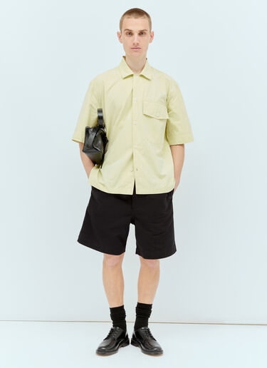 MHL by Margaret Howell Short-Sleeve Flap-Pocket Shirt Yellow mhl0156006