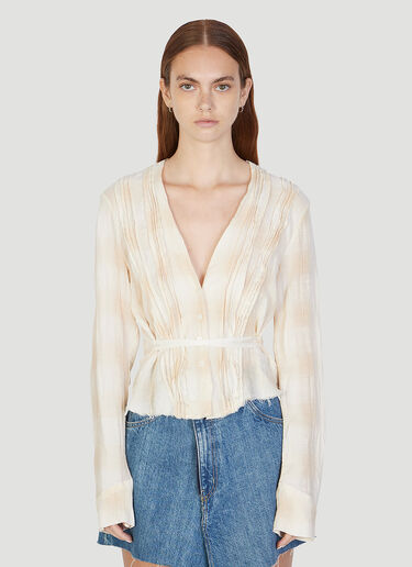 Our Legacy Pleated Blouse Cream our0252009