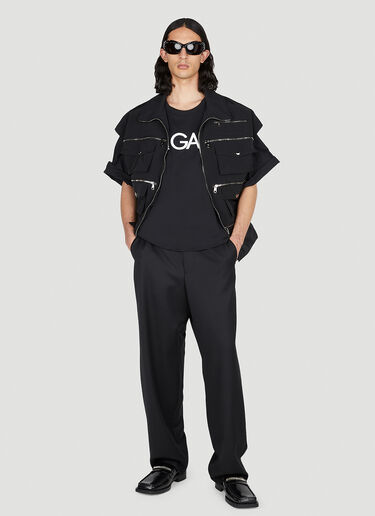 Dolce & Gabbana 로고 프린트 티셔츠 블랙 dol0151026