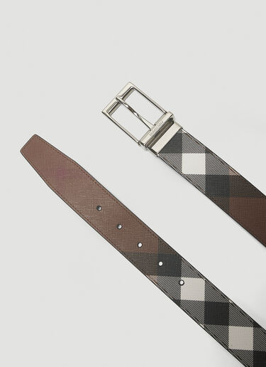 Burberry Check Belt Brown bur0143035