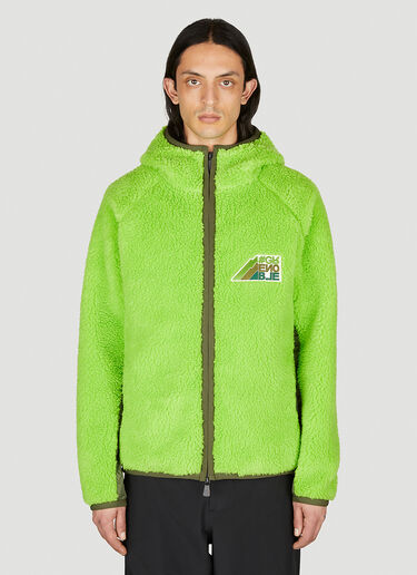 Moncler Grenoble Teddy Zip Up Jacket Green mog0153003