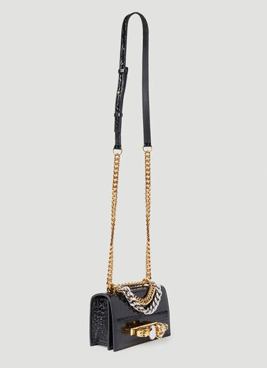 Alexander McQueen Jewelled Satchel Mini Bag Black amq0251006