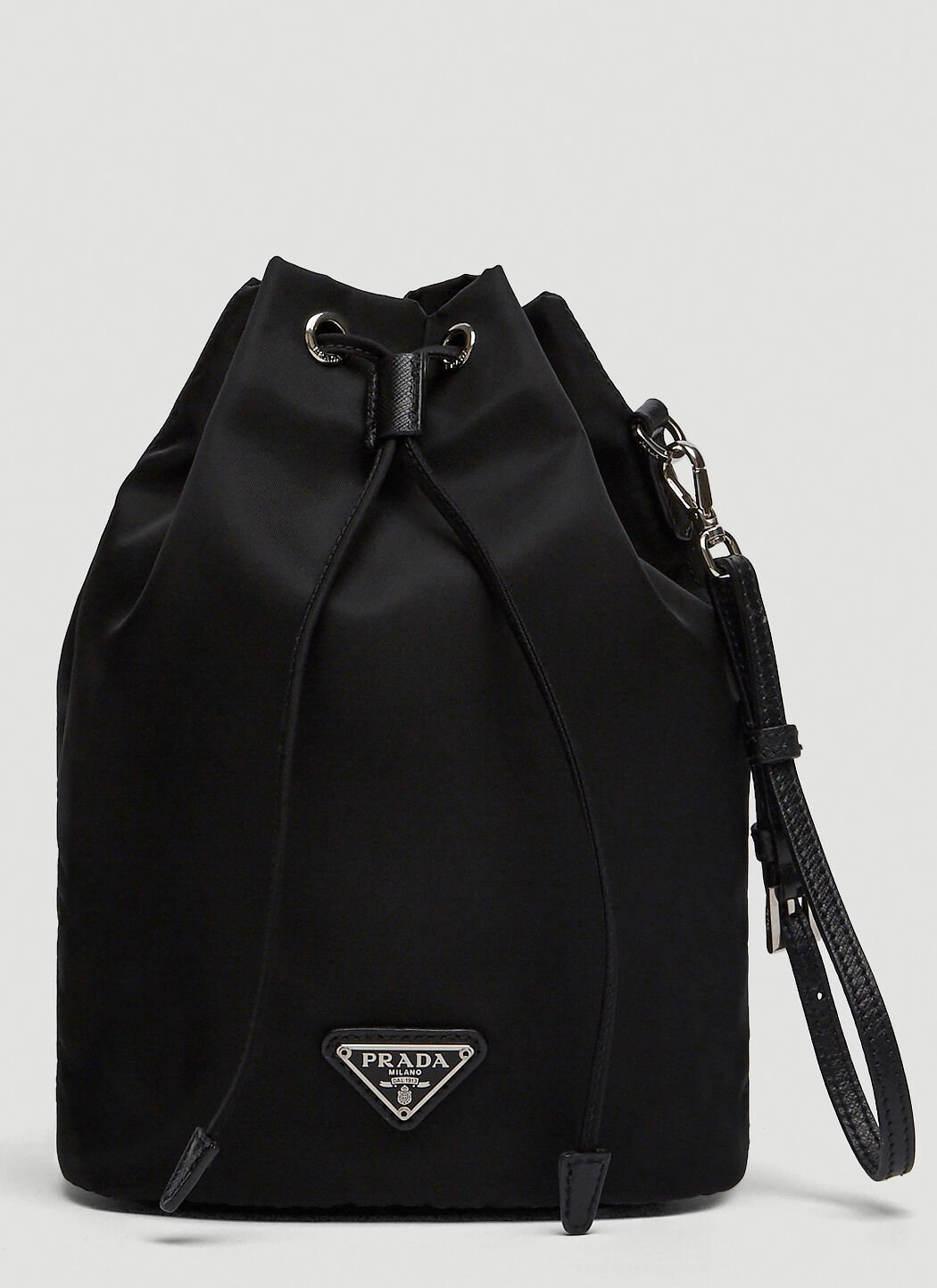 Prada Women's Sechiello Nero Black Glace Calf Leather Bucket Bag 1BH038  (Black): Handbags: Amazon.com