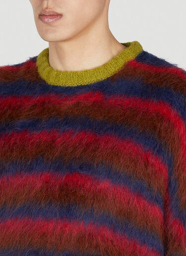 Striped Sweater Brain Dead Striped Sweater Red bra0353005