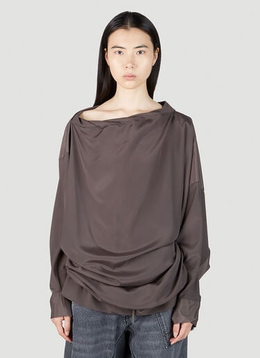 Oversized Hebo Top Vivienne Westwood Oversized Hebo Top Grey vvw0251016
