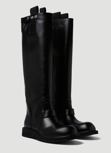 Rick Owens Anthem Jack Boots Black ric0149035